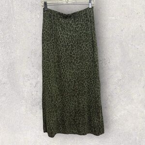 Double D ranch wool blend leopard print skirt
